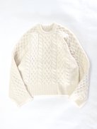 TENNE HANDCRAFTED MODERN volume sleeve alan knit pullover(ۥ磻)