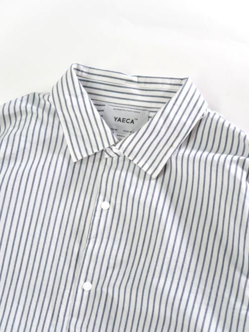 YAECA コンフォートシャツ -エクストラワイド-(ボールドストライプ