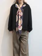 MANTERO 1902 Lozenge shaped scarf Wimbledon(MIDIUM BROWN)