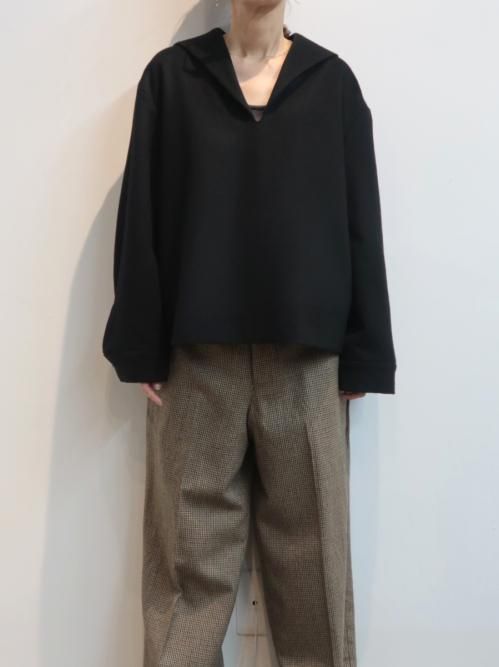 TENNE HANDCRAFTED MODERN sailor pullover(ブラック) - BAZAAR by