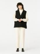 HERILL Cashmere linen mat Chimayo vest(Black)ڥ˥å