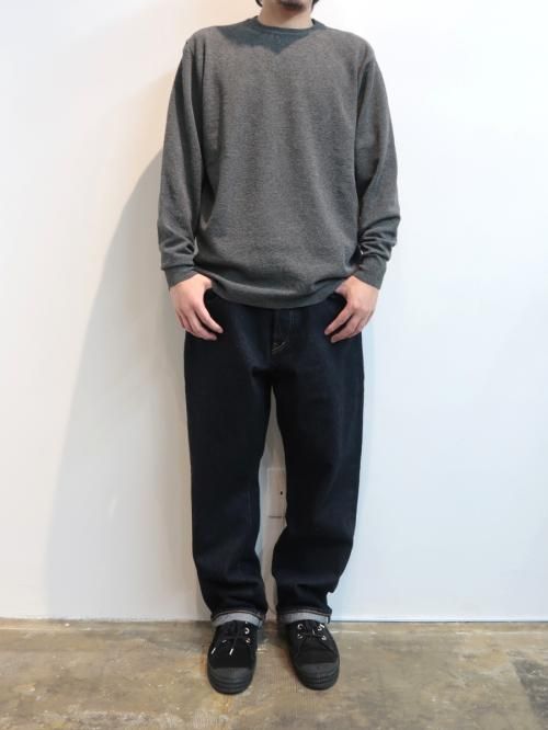 YAECA CONTEMPO 2wayニット プルオーバー(グレー)【ユニセックス