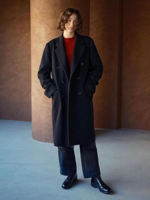 HERILL Cashmere Chester Coat(Black)【ユニセックス】 - BAZAAR by