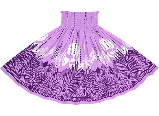紫のパウスカート ヤシ・オヘカパラ柄 spau-2750PP