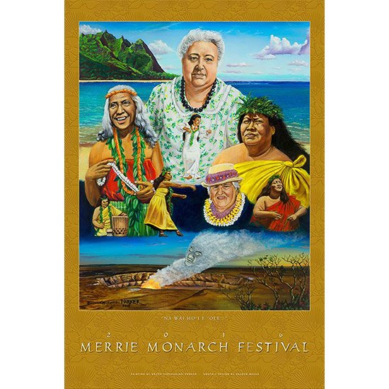 メリー・モナーク・フェスティバル ポスター 2016年 lvng-poster