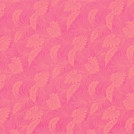【限定色】ピンク のハワイアンファブリック モンステラ総柄 fab-2022Pik 【4yまでメール便可】 