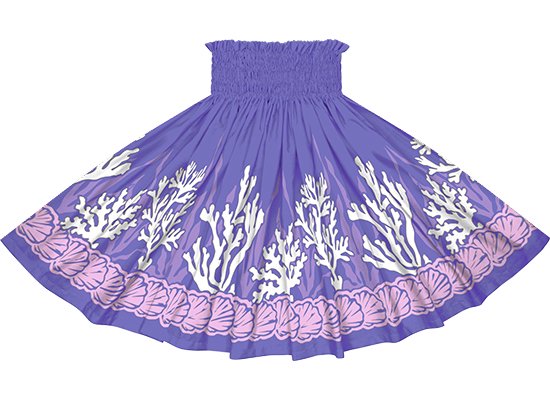 紫のパウスカート コーラル・シェル柄 spau-2839PP