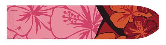 ピンクと赤のパウスカートケース ハイビスカス柄 pcase-2841PiRD 【メール便可】★オーダーメイド