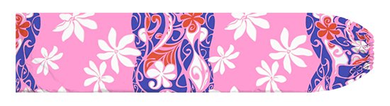 ピンクのパウスカートケース ティアレ・タヒチ・ボーダー柄 pcase-2843Pi 【メール便可】★オーダーメイド