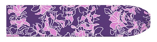 紫のパウスカートケース オーキッド・レイ柄 pcase-2844PP 【メール便可】★オーダーメイド