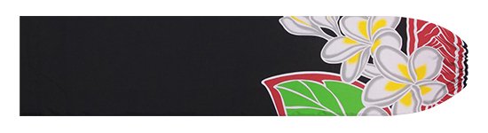 黒のパウスカートケース プルメリア大柄 pcase-2845BK 【メール便可】★オーダーメイド