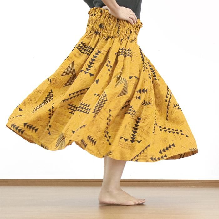 黄色のパウスカート カヒコ柄 spau-2846YW - パウスカート