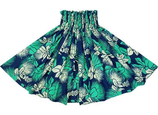 青とクリームのパウスカート レフア柄 spau-2851BLCR