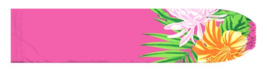 ピンクのパウスカートケース ハイビスカス・ピタヤ・ヤシ柄 pcase-2848Pi 【メール便可】★オーダーメイド