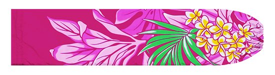 ピンクのパウスカートケース プルメリア・リーフ柄 pcase-2856Pi 【メール便可】★オーダーメイド