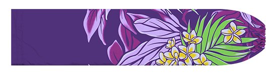 紫のパウスカートケース プルメリア・リーフ柄 pcase-2856PP 【メール便可】★オーダーメイド
