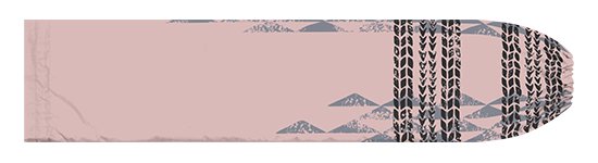 ピンクのパウスカートケース タパ・カヒコ柄 pcase-2857Pi 【メール便可】★オーダーメイド