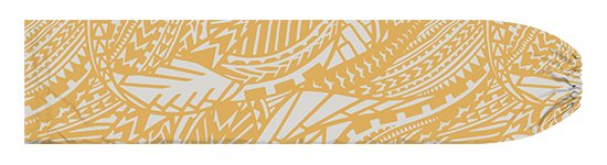 黄色のパウスカートケース トライバル・カヒコ柄 pcase-2861YW 【メール便可】★オーダーメイド