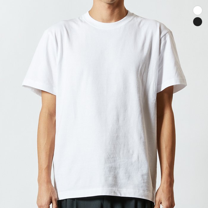 無地半袖Tシャツ ホワイト ブラック メンズサイズ レギュラー 5.6オンス tsht-5001-01 【1枚までメール便可】