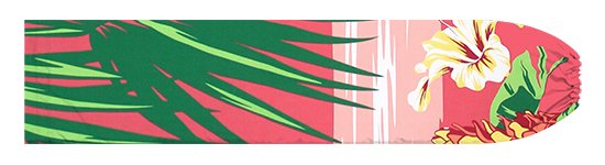 パウスカートケース ピンクと赤 ハイビスカス ヤシ ビーチ柄 pcase-2863PiRD 【メール便可】★オーダーメイド