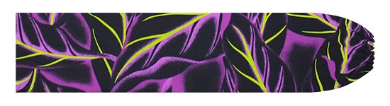 パウスカートケース 黒と紫 リーフ柄 pcase-2865BKPP 【メール便可】★オーダーメイド