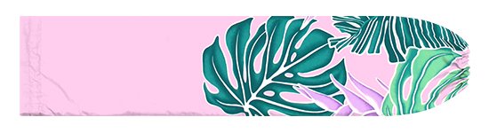 パウスカートケース ピンク モンステラ バナナリーフ柄 pcase-2870Pi 【メール便可】★オーダーメイド