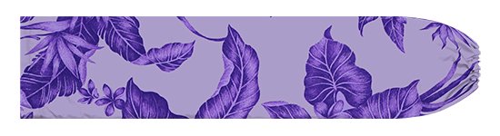パウスカートケース 紫 プルメリア タロ リーフ柄 pcase-2872PP 【メール便可】★オーダーメイド