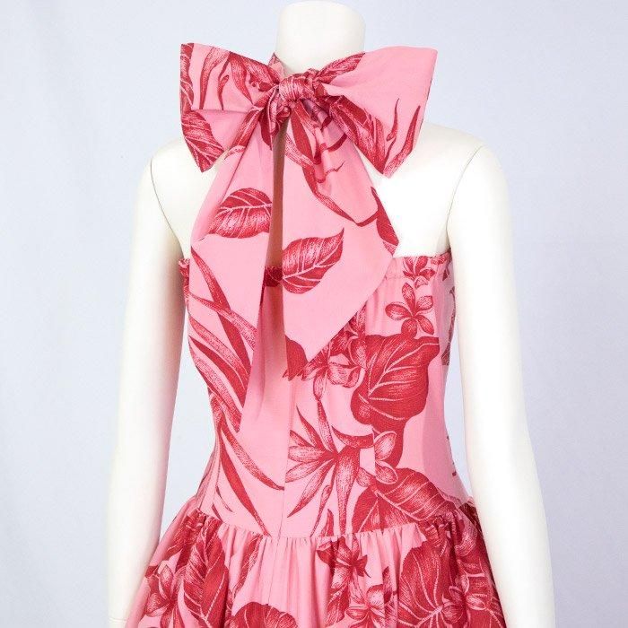 ホルダーネックドレス フラダンス ホルターネックスリットドレス（アウテ）コーラル – 【公式