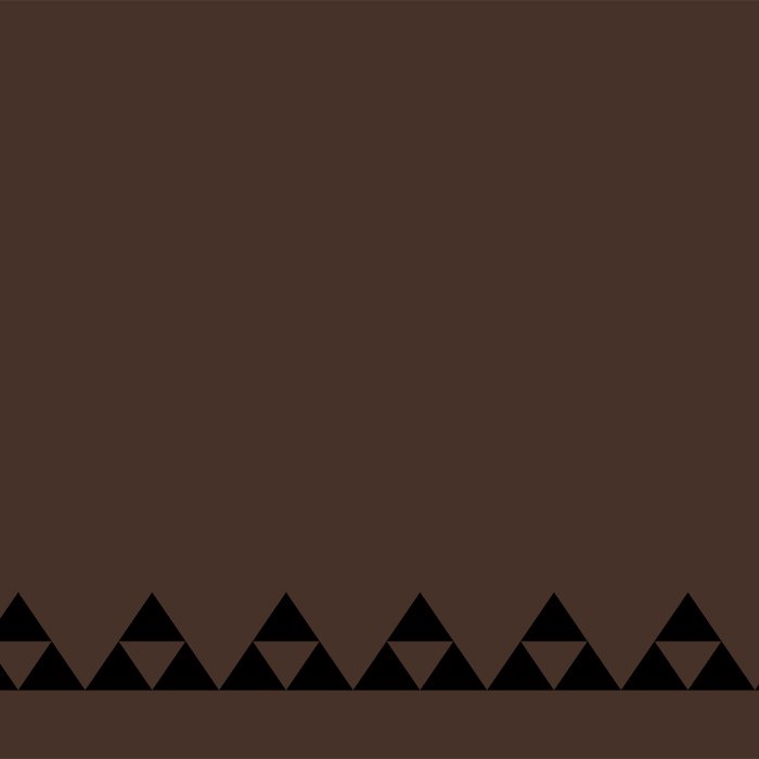 【カラーマッチ】  ハワイアンファブリック マウナ柄 チョコレート fab-K0008-chocolate_st 【3yまでメール便可】