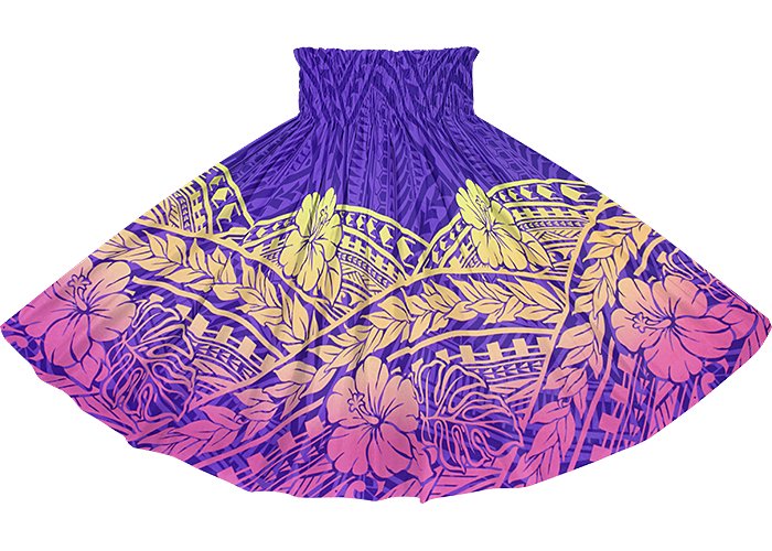 パウスカート 紫 ハイビスカス カヒコ spau-2898PP