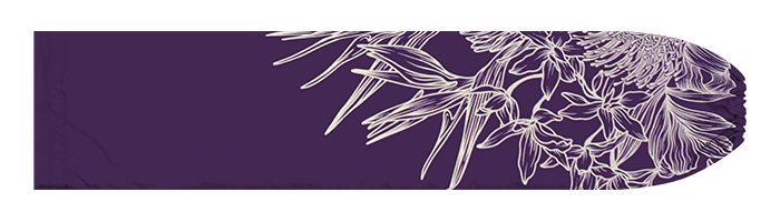パウスカートケース 紫 ジンジャー バードオブパラダイス pcase-2902PP 【メール便可】★オーダーメイド