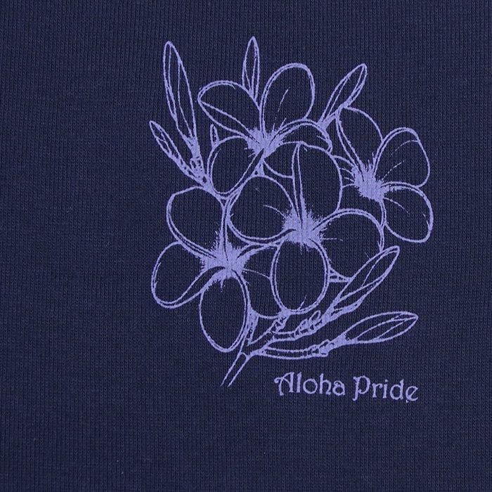 フラダンスTシャツ－AlohaPride ［ホオカヒ］ ネイビー シルク