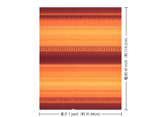 オレンジと茶色のハワイアンファブリック タパ・グラデーション柄 fab-2607ORBR【4yまでメール便可】 - パウスカートショップ｜フラダンス 衣装の公式通販サイト本店