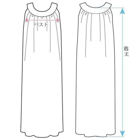 ノースリーブワンピース ロング丈 Mサイズ モンステラ・カヒコ柄