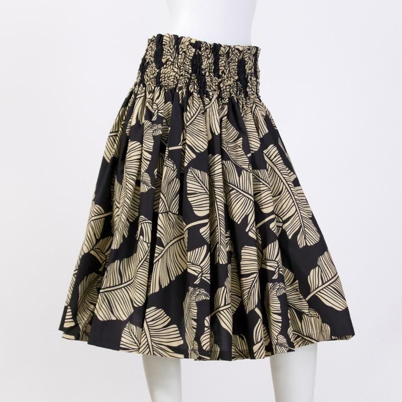 オータムセール】パウスカート 黒 バナナリーフ柄 spau-2951BK