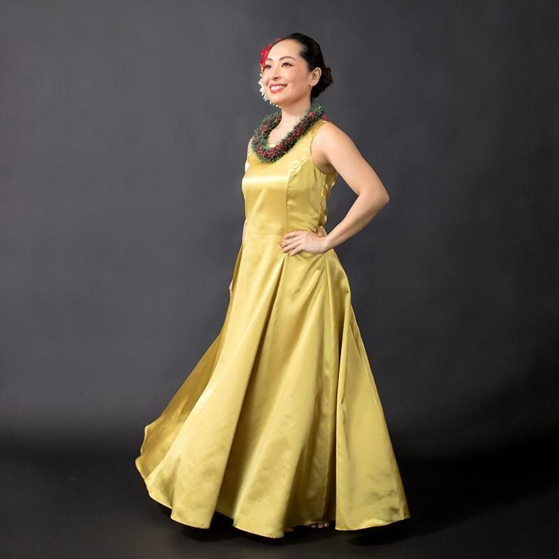 ✳︎フラダンスのノースリーブロングドレスＳ　オーダー品 ✳︎フラダンスのノースリーブロングドレスS オーダー品 楽天