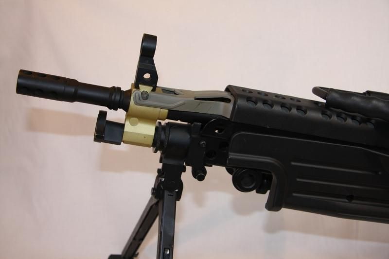A＆K、Ｍ249.PARA.ストック、完全新品未使用品 A&K Full Metal PARA M249 SAW Airsoft Machine Gun w/ Drum