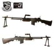 S&T】ブローニング M1918A2(BAR) フェイクウッド 電動ガン - ミリタリーギアBLACKBURN