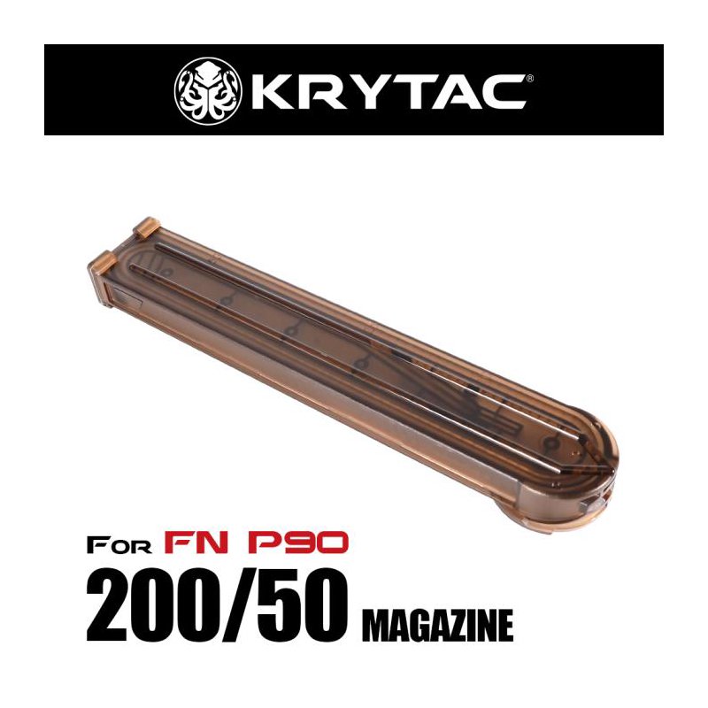 KRYTAC/クライタック/EMG】 FN P90 200発/50発 マガジン 1本入り ...