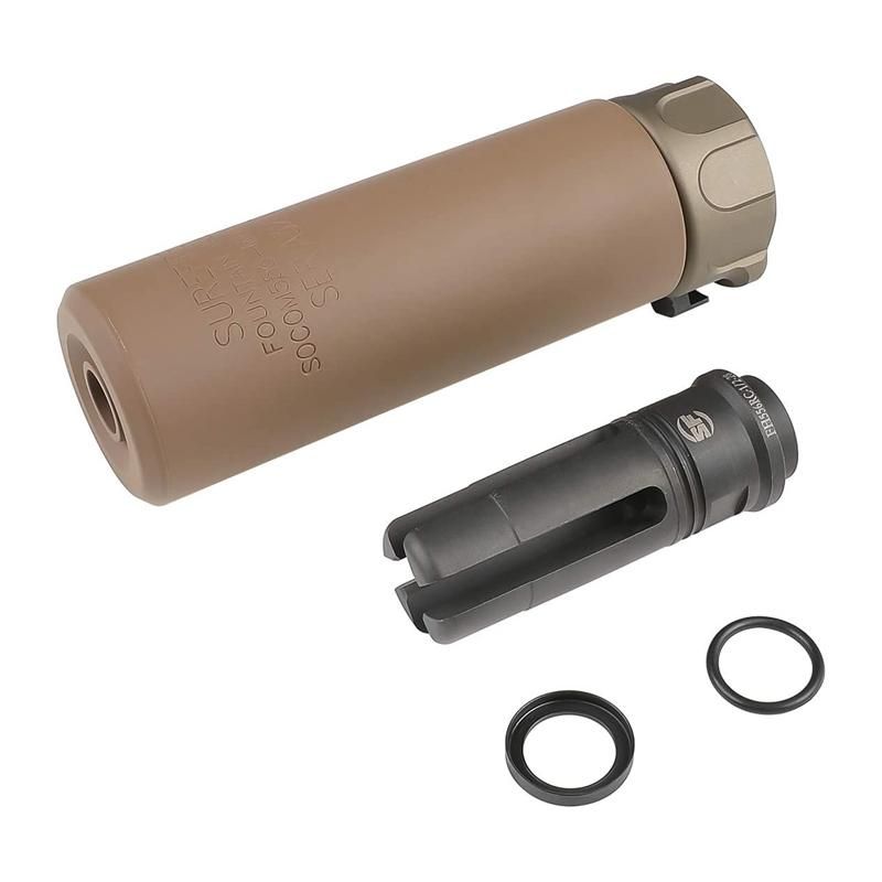 ANGRY GUN】Surefire SOCOM556 Mini QDサイレンサー FDE (14mm逆