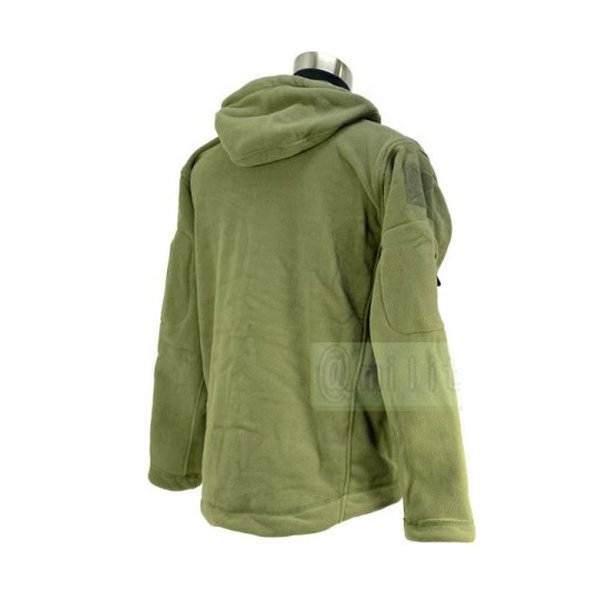 TAD Gear Hoodieタイプ【フリース】ジャケット　OD/Lサイズ - ミリタリーギアBLACKBURN