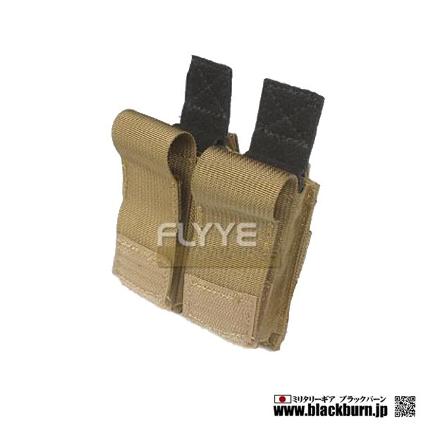 FLYYE】MOLLE ダブル 9mm ピストルマガジンポーチ - 【ミリタリーギア