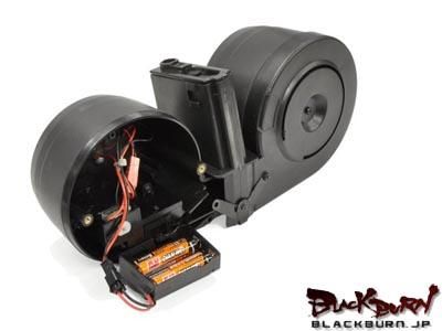 BattleAxe/バトルアックス】M16/M4用 C-MAG型電動給弾式マガジン