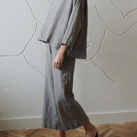 LINENFOX リネンフォックス オーシャンリネンパンツ リネンアンドデコール Ocean Linen Trousers - Linenfox