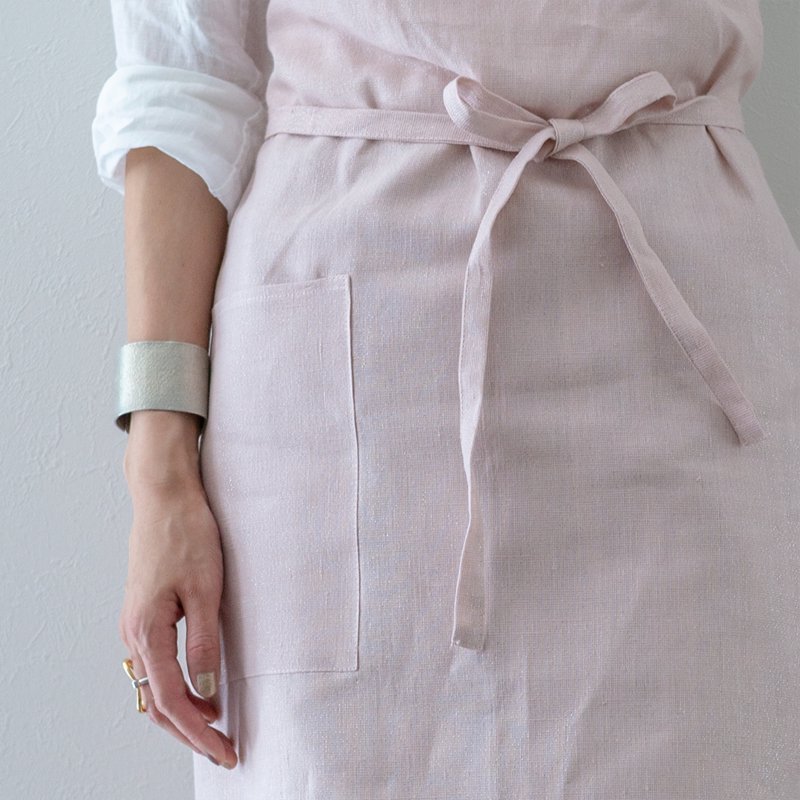 Stockholm Apron - Pink - リネンアンドデコール | LINEN & DECOR