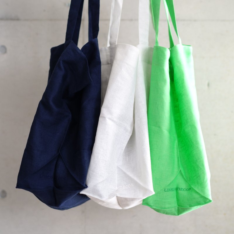 Lima Tote Bag - Navy - リネンアンドデコール | LINEN & DECOR