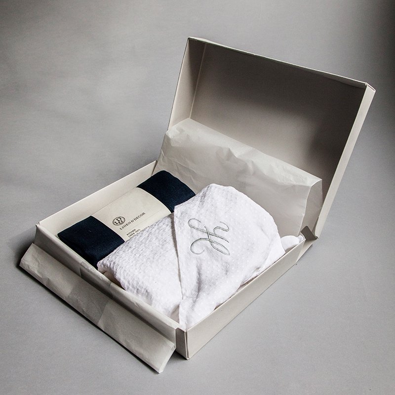 【gift】Forest Baby Towel & Lima Tote Bag - Navy Set