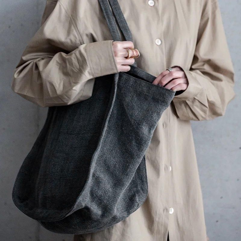 Nord Tote Bag | グラファイト - リネンアンドデコール | LINEN