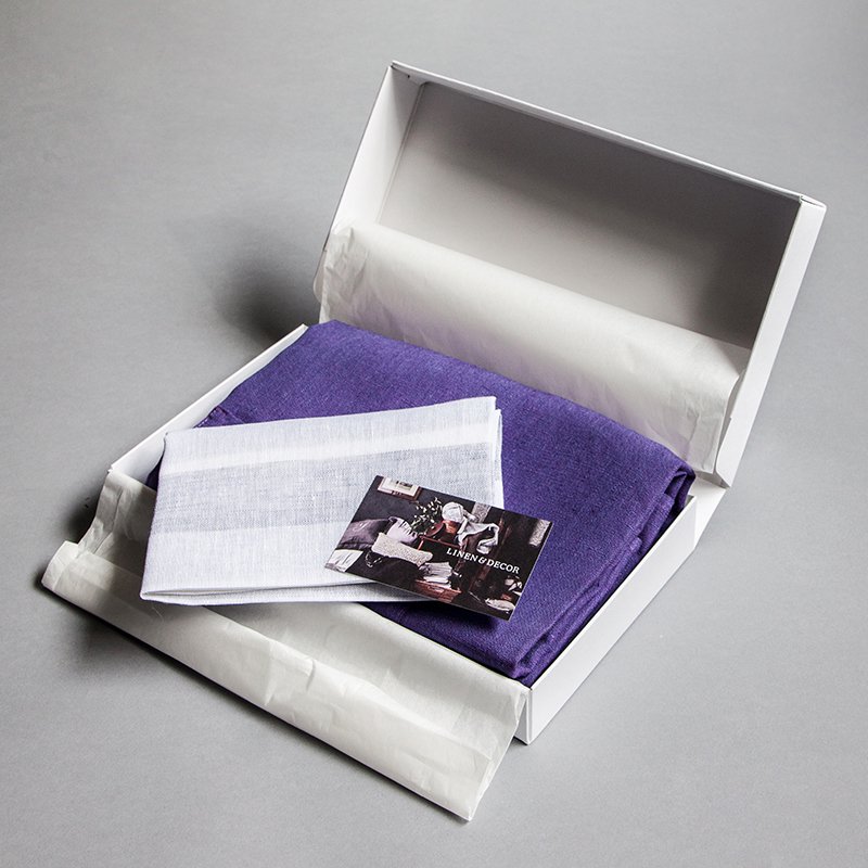 Antwerp Apron - Purple & Limoges Kitchen Towel Set