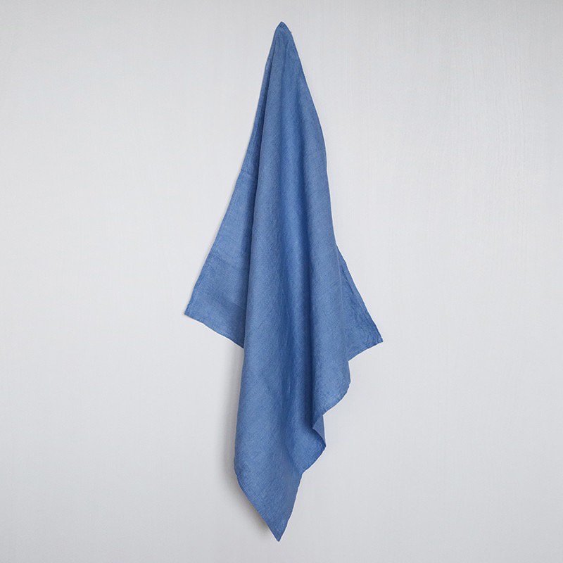 Cannes Kitchen Towel Large - Smoky Blue